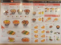 Menu Yoshinoya Æon Mall Jakarta Garden City Cakung Timur